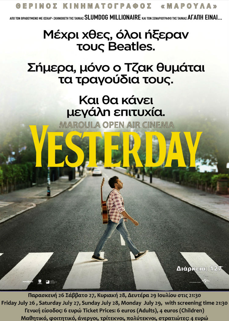 YESTERDAY 1