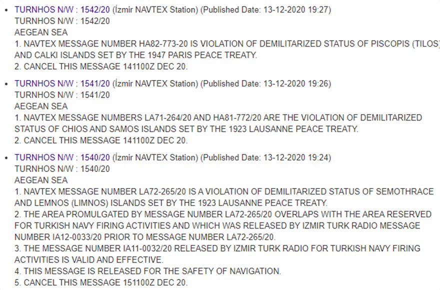 toyrkia navtex nisia