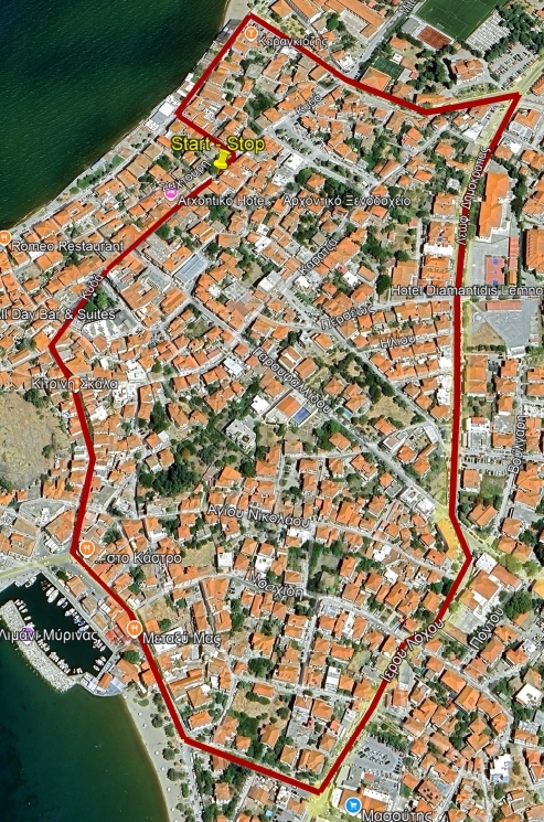 santa run διαδρομή