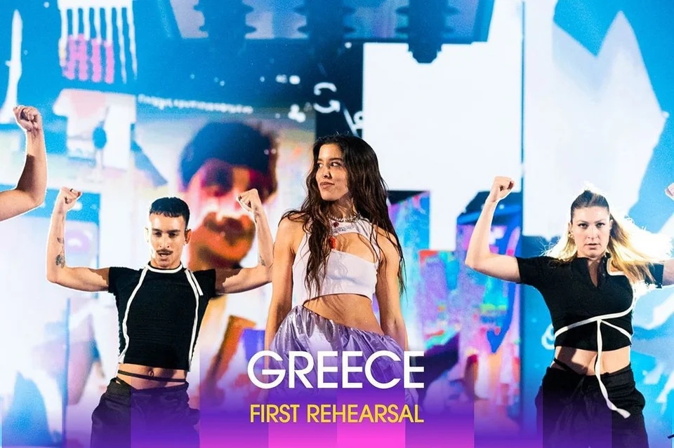 Put your hands up Marina Satti just achieved pop perfection at Greeces first rehearsal Eurovision2024