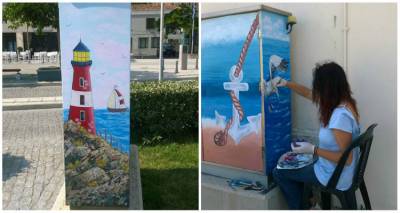 Εικαστικές παρεμβάσεις δίνουν χρώμα στο λιμάνι της Μύρινας (photos)