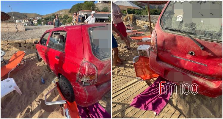 Κάσπακας: ΙΧ έπεσε πάνω σε λουόμενους
