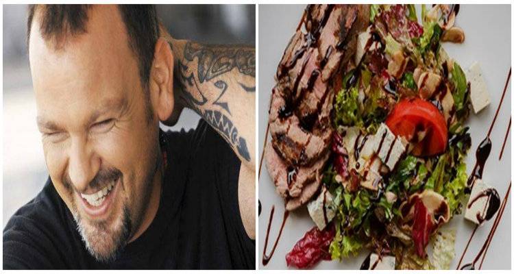 Σκαρμούτσος: Σαλάτα με καπνιστό ψαρονέφρι και μελίχλωρο Λήμνου