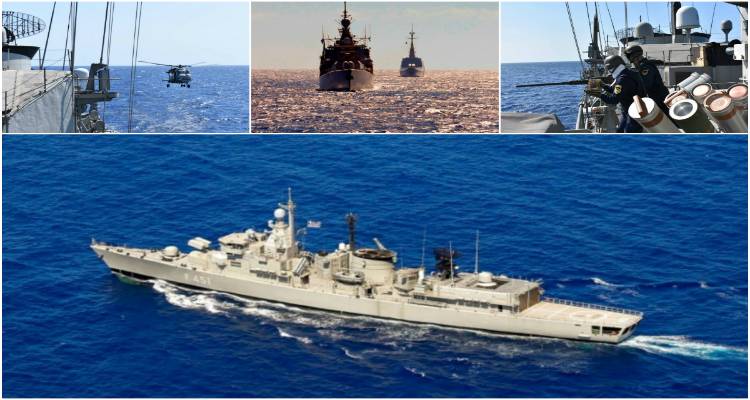 «ΚΟΥΝΤΟΥΡΙΩΤΗΣ» και «ΛΗΜΝΟΣ» στα ανοικτά της Κρήτης | Συνεκπαίδευση του ΠΝ με τις μονάδες του SNMG2 (photos)