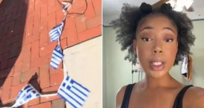 Συνελήφθη η TikToker που έσκισε ελληνικές σημαίες έξω από γυράδικο στο Νιου Τζέρσεϊ νομίζοντας ότι είναι του Ισραήλ