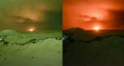 Απίστευτο βίντεο: Η στιγμή ακριβώς που «έσκασε» το ηφαίστειο στην Ισλανδία, τη νύχτα