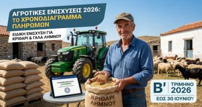 &Pi;&lambda;&eta;&rho;&omega;&mu;έ&sigmaf; &alpha;&gamma;&rho;&omicron;&tau;&iota;&kappa;ώ&nu; &epsilon;&nu;&iota;&sigma;&chi;ύ&sigma;&epsilon;&omega;&nu;: &Tau;&omicron; &chi;&rho;&omicron;&nu;&omicron;&delta;&iota;ά&gamma;&rho;&alpha;&mu;&mu;&alpha; &gamma;&iota;&alpha; &tau;&omicron; &Beta;&rsquo; &tau;&rho;ί&mu;&eta;&nu;&omicron; &tau;&omicron;&upsilon; 2026 | &Tau;&iota; &pi;&rho;&omicron;&beta;&lambda;έ&pi;&epsilon;&tau;&alpha;&iota; &gamma;&iota;&alpha; &tau;&omicron; &kappa;&rho;&iota;&theta;ά&rho;&iota; &kappa;&alpha;&iota; &tau;&omicron; &gamma;ά&lambda;&alpha; &tau;&eta;&sigmaf; &Lambda;ή&mu;&nu;&omicron;&upsilon;