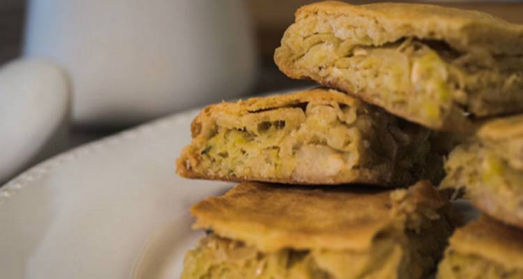 Πρασόπιτα με καλαθάκι Λήμνου