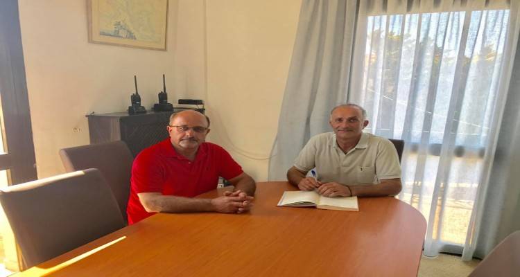 Συνάντηση Έπαρχου Λήμνου και προέδρου Καλλιθέας