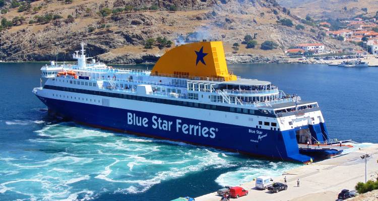 &Tau;&rho;&omicron;&pi;&omicron;&pi;&omicron;&iota;ή&sigma;&epsilon;&iota;&sigmaf; &sigma;&tau;&omicron; &delta;&rho;&omicron;&mu;&omicron;&lambda;ό&gamma;&iota;&omicron; &tau;&omicron;&upsilon; Blue Star Myconos