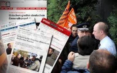«Εξαγριωμένοι Ελληνες επιτέθηκαν στον Γερμανό πρόξενο»