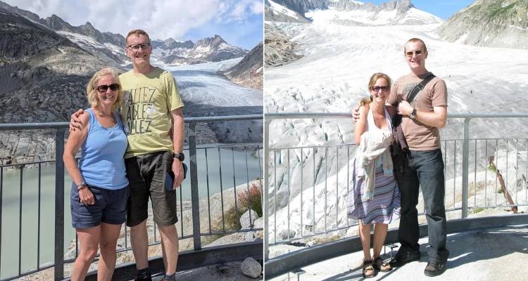 Φωτογραφίες που τραβήχτηκαν με 15 χρόνια διαφορά δείχνουν πώς έλιωσαν οι παγετώνες στην Ελβετία