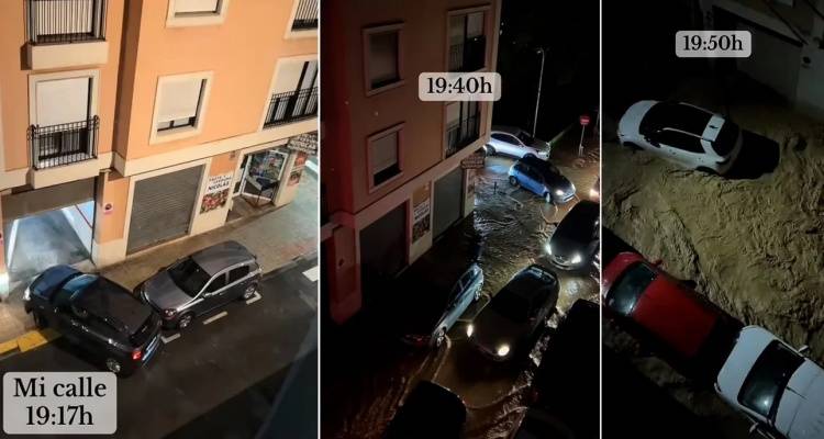 Βίντεο σοκ από τη Βαλένθια: Καρέ καρέ πώς εκτυλίχθηκε η τραγωδία -Πώς σε λίγη ώρα δρόμοι γίνονταν χείμαρροι