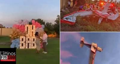 Σοκ: Το πάρτι αποκάλυψης του φύλου του μωρού μετατράπηκε σε τραγωδία | Αφού έριξε ροζ χρώμα, το αεροπλάνο συνετρίβη