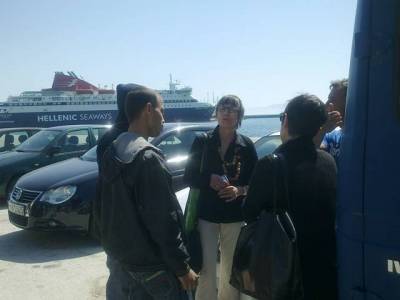 H Annete  Groth, βουλευτίνα του Γερμανικού Αριστερού κόμματος στη Λέσβο| Κοινή δηλώση με  Ζερδελή : «Το μεταναστευτικό απαιτεί ευρωπαϊκή λύση τώρα!»