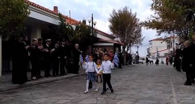 Ο Άγιος Ευστράτιος τίμησε την 28η Οκτωβρίου (video)