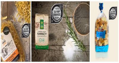 Taste Olymp Awards: &Tau;έ&sigma;&sigma;&epsilon;&rho;&iota;&sigmaf; &delta;&iota;&alpha;&kappa;&rho;ί&sigma;&epsilon;&iota;&sigmaf; &gamma;&iota;&alpha; &tau;&alpha; &pi;&rho;&omicron;ϊό&nu;&tau;&alpha; &tau;&eta;&sigmaf; &Omicron;&iota;&kappa;&omicron;&gamma;έ&nu;&epsilon;&iota;&alpha;&sigmaf; &Pi;&omicron;&rho;&iota;ά&zeta;&eta;