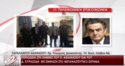 &Pi;&epsilon;&rho;&iota;&omicron;&delta;&epsilon;ί&alpha; &tau;&omicron;&upsilon; &Chi;.&Alpha;&theta;&alpha;&nu;&alpha;&sigma;ί&omicron;&upsilon; &kappa;&alpha;&iota; &tau;&omicron;&upsilon; &Delta;.&Kappa;&upsilon;&rho;&iota;&alpha;&zeta;ί&delta;&eta; &sigma;&tau;&eta; &Lambda;ή&mu;&nu;&omicron; &mu;&epsilon; έ&mu;&phi;&alpha;&sigma;&eta; &sigma;&tau;&omicron; &mu;&epsilon;&tau;&alpha;&nu;&alpha;&sigma;&tau;&epsilon;&upsilon;&tau;&iota;&kappa;ό (video)