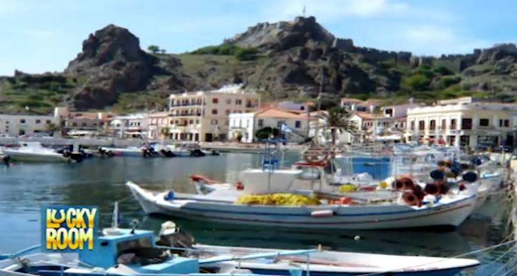 &Tau;&omicron;&pi;ί&alpha; &tau;&eta;&sigmaf; &Lambda;ή&mu;&nu;&omicron;&upsilon; &sigma;&tau;&omicron; &tau;&eta;&lambda;&epsilon;&pi;&alpha;&iota;&chi;&nu;ί&delta;&iota; &ldquo;Lucky Room&rdquo; &tau;&omicron;&upsilon; Ant1 (photos + video)