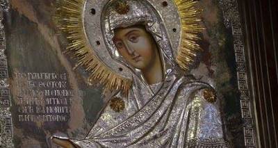 &Lambda;ή&mu;&nu;&omicron;&sigmaf;: &Upsilon;&pi;&omicron;&delta;&omicron;&chi;ή &tau;&eta;&sigmaf; &Iota;&epsilon;&rho;ά&sigmaf; &epsilon;&iota;&kappa;ό&nu;&alpha;&sigmaf; &tau;&eta;&sigmaf; &Pi;&alpha;&nu;&alpha;&gamma;ί&alpha;&sigmaf; &tau;&eta;&sigmaf; &laquo;&Gamma;&epsilon;&rho;ό&nu;&tau;&iota;&sigma;&sigma;&alpha;&sigmaf;&raquo;