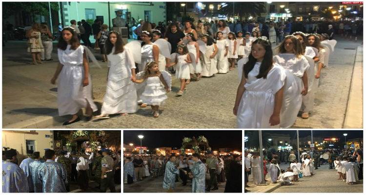 Εντυπωσιακή λιτάνευση του επιταφίου της Παναγιάς από την ενορία του Τσας (photos)