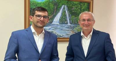 Ο Δήμαρχος του Αη Στράτη στο Θέρμο