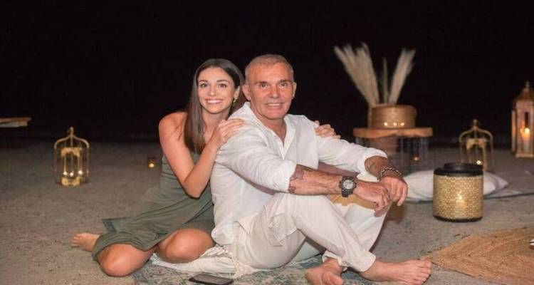 Ο Στέλιος Ρόκκος με την κόρη του και την Αναστασία Ρουβά στη Λήμνο