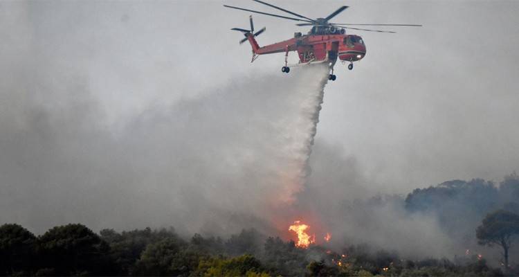 Φωτιά στη Νέα Μάκρη: Εκκενώθηκαν σπίτια - Υπόνοιες για εμπρησμό