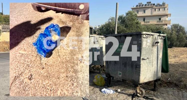 Ηράκλειο: Σε αυτούς τους κάδους βρέθηκε το νεογέννητο -Για απόπειρα παιδοκτονίας κατηγορείται η μητέρα
