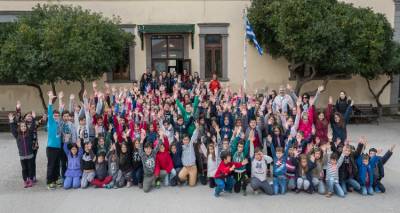 Η Εθνική Νεανίδων χάντμπολ επισκέφθηκε σχολεία της Μύρινας (photos)