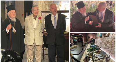 &Sigma;&upsilon;&nu;ά&nu;&tau;&eta;&sigma;&eta; &Pi;&epsilon;&rho;&iota;&phi;&epsilon;&rho;&epsilon;&iota;ά&rho;&chi;&eta; &Beta;&omicron;&rho;&epsilon;ί&omicron;&upsilon; &Alpha;&iota;&gamma;&alpha;ί&omicron;&upsilon; &mu;&epsilon; &tau;&omicron;&nu; &Omicron;&iota;&kappa;&omicron;&upsilon;&mu;&epsilon;&nu;&iota;&kappa;ό &Pi;&alpha;&tau;&rho;&iota;ά&rho;&chi;&eta; &kappa;&alpha;&iota; &tau;&omicron;&nu; &Rho;&alpha;&chi;&mu;ί &Kappa;&omicron;&tau;&sigmaf; &sigma;&tau;&eta;&nu; &Tau;&omicron;&upsilon;&rho;&kappa;ί&alpha;