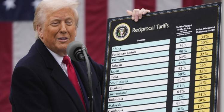 Παγκόσμιο εμπορικό πόλεμο κήρυξε ο Τραμπ: Επέβαλε δασμούς στα πάντα και σε όλους, ποιοι επηρεάζονται -Αγωνία στις αγορές