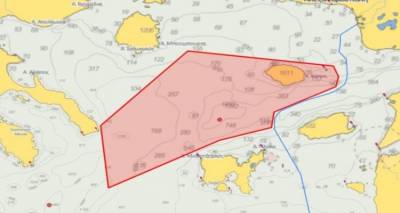 &Tau;&omicron;&upsilon;&rho;&kappa;&iota;&kappa;ή NAVTEX &gamma;&iota;&alpha; &alpha;&sigma;&kappa;ή&sigma;&epsilon;&iota;&sigmaf; &mu;&epsilon; &pi;&rho;&alpha;&gamma;&mu;&alpha;&tau;&iota;&kappa;ά &pi;&upsilon;&rho;ά &mu;&epsilon;&tau;&alpha;&xi;ύ &Theta;ά&sigma;&omicron;&upsilon; &kappa;&alpha;&iota; &Lambda;ή&mu;&nu;&omicron;&upsilon;