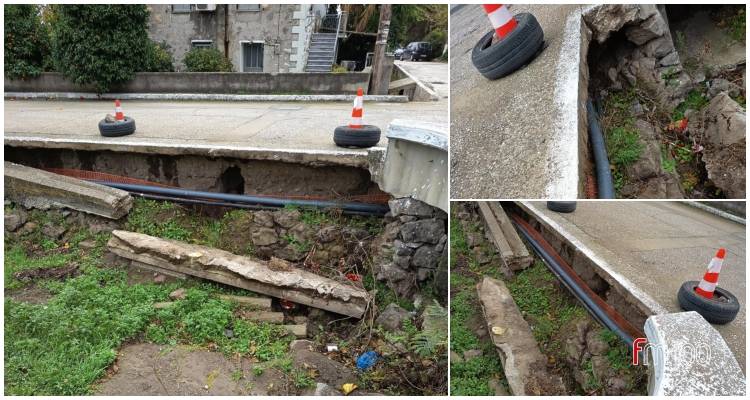 Αναγνώστης: &quot;Ένα χρόνο μετά τις πλημμύρες και δρόμος στον Κοντιά παραμένει επικίνδυνος με λάστιχα και κώνους&quot;