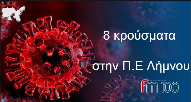Λήμνος: 8 κρούσματα | Στους 694 οι διασωληνωμένοι, 97 θάνατοι, 6.201 τα νέα κρούσματα