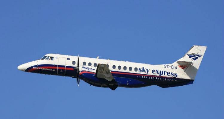 &Tau;&rho;&omicron;&pi;&omicron;&pi;&omicron;ί&eta;&sigma;&eta; &sigma;&tau;&eta;&nu; &pi;&tau;ή&sigma;&eta; &tau;&eta;&sigmaf; Sky Express &alpha;&pi;ό &Lambda;ή&mu;&nu;&omicron; &pi;&rho;&omicron;&sigmaf; &Mu;&upsilon;&tau;&iota;&lambda;ή&nu;&eta;