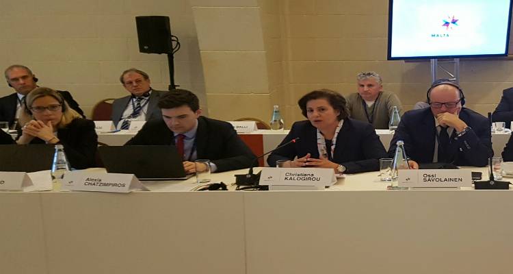 Η Χριστιάνα Καλογήρου στη Μάλτα για τη συνεδρίαση του Πολιτικού Γραφείου της CPMR