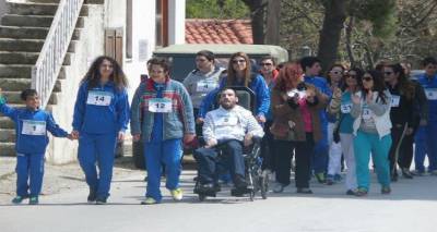 Συμβολικός αγώνας δρόμου από τα ΑΜΕΑ της ΑΕΛ στη Λήμνο | Εφιστάται η προσοχή των οδηγών