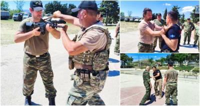 &Epsilon;&kappa;&pi;&alpha;ί&delta;&epsilon;&upsilon;&sigma;&eta; "Military Krav Maga" &gamma;&iota;&alpha; &tau;&omicron;&upsilon;&sigmaf; &Epsilon;&theta;&nu;&omicron;&phi;ύ&lambda;&alpha;&kappa;&epsilon;&sigmaf; &Lambda;ή&mu;&nu;&omicron;&upsilon;