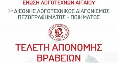 &Tau;&omicron; &Sigma;ά&beta;&beta;&alpha;&tau;&omicron; &eta; &alpha;&pi;&omicron;&nu;&omicron;&mu;ή &beta;&rho;&alpha;&beta;&epsilon;ί&omega;&nu; &tau;&omicron;&upsilon; 1&omicron;&upsilon; &Delta;&iota;&epsilon;&theta;&nu;&omicron;ύ&sigmaf; &Lambda;&omicron;&gamma;&omicron;&tau;&epsilon;&chi;&nu;&iota;&kappa;&omicron;ύ &Delta;&iota;&alpha;&gamma;&omega;&nu;&iota;&sigma;&mu;&omicron;ύ &Pi;&epsilon;&zeta;&omicron;&gamma;&rho;&alpha;&phi;ή&mu;&alpha;&tau;&omicron;&sigmaf; - &Pi;&omicron;&iota;ή&mu;&alpha;&tau;&omicron;&sigmaf; &gamma;&iota;&alpha; &epsilon;&nu;ή&lambda;&iota;&kappa;&epsilon;&sigmaf;