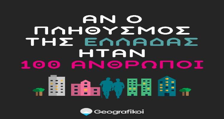 Αν ο πληθυσμός της Ελλάδας ήταν 100 άνθρωποι