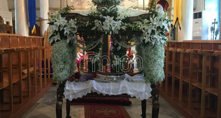 &Omicron; &Epsilon;&pi;&iota;&tau;ά&phi;&iota;&omicron;&sigmaf; &sigma;&tau;&omicron;&nu; Ά&gamma;&iota;&omicron; &Pi;&alpha;&nu;&tau;&epsilon;&lambda;&epsilon;ή&mu;&omicron;&nu;&alpha; &Alpha;&nu;&delta;&rho;&omega;&nu;ί&omicron;&upsilon; (photo)