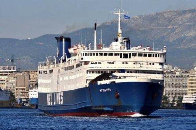 Πρόσκρουση του πλοίου «Μυτιλήνη» στο λιμάνι του Αγ. Κήρυκου