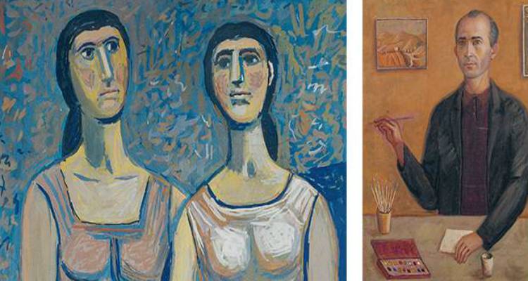 &laquo;&Omicron;&iota; &delta;ύ&omicron; &phi;ί&lambda;&epsilon;&sigmaf;&raquo; (1966), &tau;έ&mu;&pi;&epsilon;&rho;&alpha; &sigma;&epsilon; &chi;&alpha;&rho;&tau;ί (&alpha;&rho;&iota;&sigma;&tau;&epsilon;&rho;ά). &laquo;&Alpha;&upsilon;&tau;&omicron;&pi;&rho;&omicron;&sigma;&omega;&pi;&omicron;&gamma;&rho;&alpha;&phi;ί&alpha;&raquo; &tau;&omicron;&upsilon; &Rho;ά&lambda;&lambda;&eta; &Kappa;&omicron;&psi;ί&delta;&eta;, &epsilon;&lambda;&alpha;&iota;&omicron;&gamma;&rho;&alpha;&phi;ί&alpha; &sigma;&epsilon; &kappa;&alpha;&mu;&beta;ά (&delta;&epsilon;&xi;&iota;ά &pi;ά&nu;&omega;), &kappa;&alpha;&iota; &laquo;&Gamma;&upsilon;&nu;&alpha;ί&kappa;&alpha; &sigma;&tau;&omicron; &pi;&alpha;&rho;ά&theta;&upsilon;&rho;&omicron;&raquo; (1972), &alpha;&kappa;&rho;&upsilon;&lambda;&iota;&kappa;ό &sigma;&epsilon; &xi;ύ&lambda;&omicron; (&delta;&epsilon;&xi;&iota;ά &kappa;ά&tau;&omega;).
