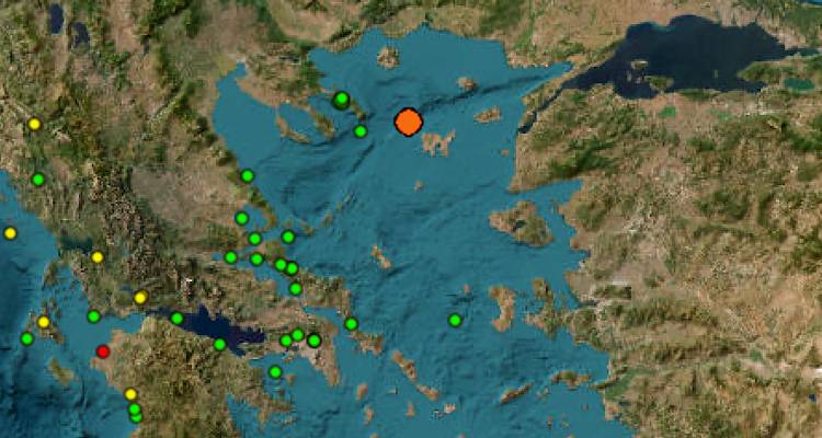 &Lambda;&Eta;&Mu;&Nu;&Omicron;&Sigma; - &Epsilon;&Kappa;&Tau;&Alpha;&Kappa;&Tau;&Omicron;: &Sigma;&epsilon;&iota;&sigma;&mu;&iota;&kappa;ή &delta;ό&nu;&eta;&sigma;&eta; 4,6 &Rho;ί&chi;&tau;&epsilon;&rho; &beta;ό&rho;&epsilon;&iota;&alpha; &tau;&eta;&sigmaf; &Lambda;ή&mu;&nu;&omicron;&upsilon;