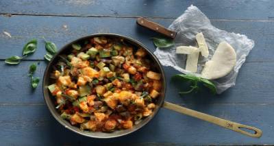 Μπριάμ... εις τον κύβο, με μελίχλωρο Λήμνου και βασιλικό