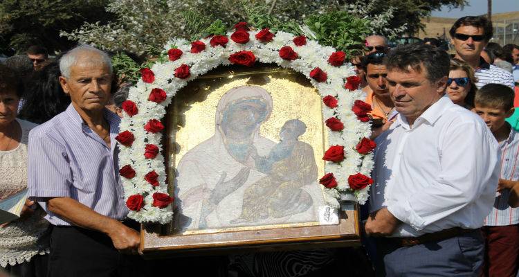 Η Λευκοφορούσα Παναγιά της Λήμνου έφτασε στο Μετόχι Προπουλίου (video)