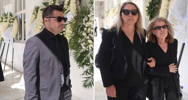 Το τελευταίο αντίο στον Δημήτρη Κωνσταντάρα στο Α&#039; Νεκροταφείο - Δείτε φωτογραφίες