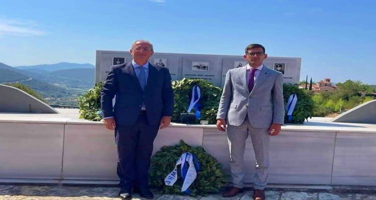 Ο Δήμαρχος Αη Στράτη στον αδελφοποιημένο Δήμο Θέρμου για εκδηλώσεις μνήμης πεσόντων αεροπόρων