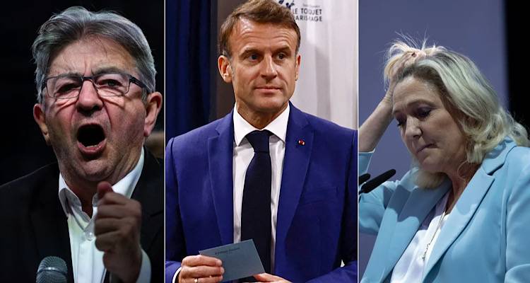 Γαλλικές εκλογές: Ανατροπή από τα επίσημα exit polls | Νίκη Μελανσόν, δεύτερος ο Μακρόν, τρίτη η Λεπέν!